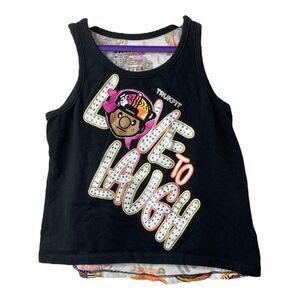 Trukfit Girl’s Tank Top Size 5 Medium Black White Multicolor